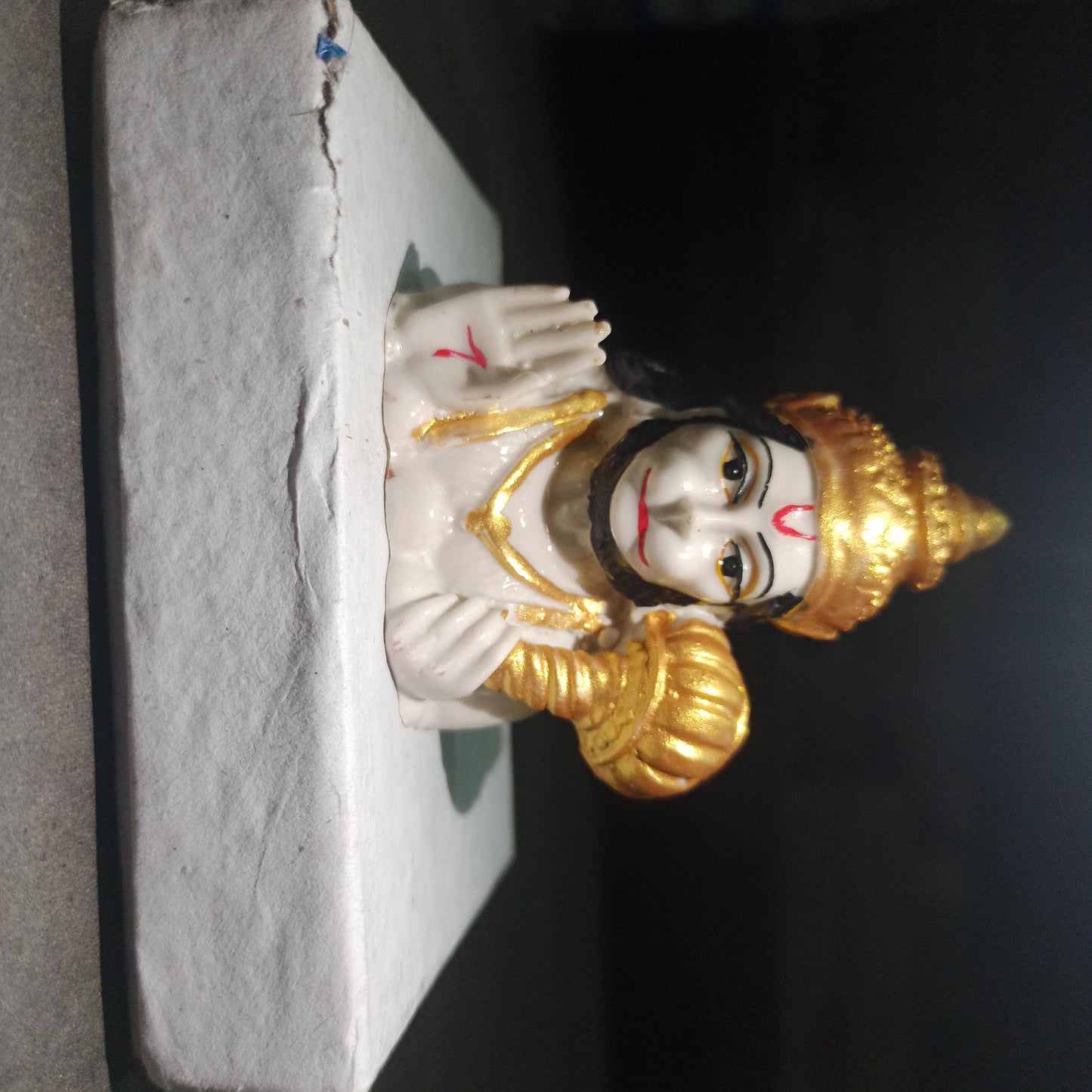 Hanuman ji Car Dash Board Mandir white