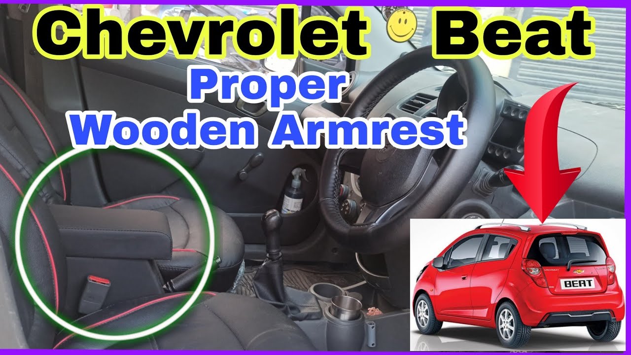 Chevrolet Beat proper Wooden Armrest Black