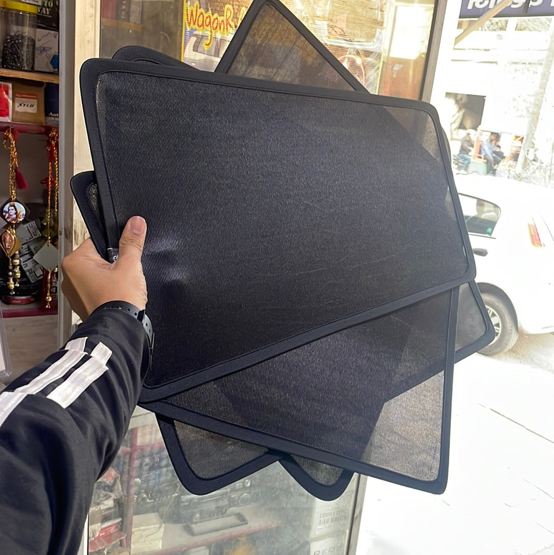 Chevrolet Beat fix half curtains black set of 4