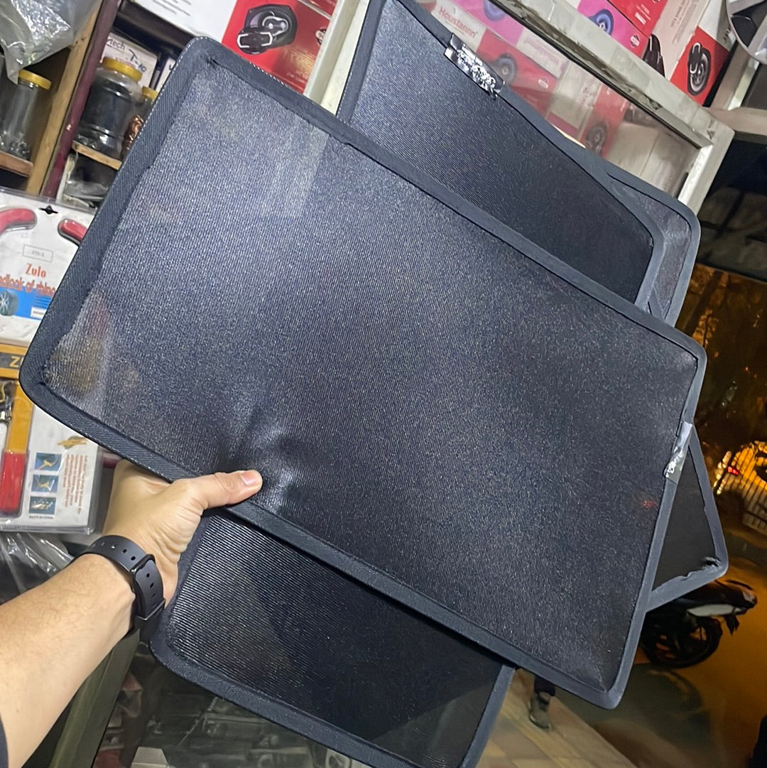 grand i10 fix half curtains black set of 4 pcs