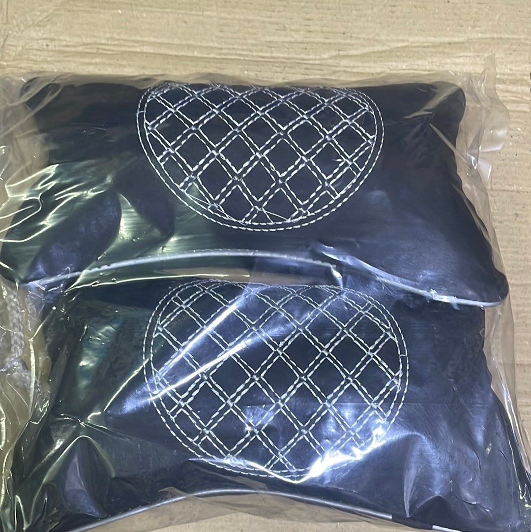 Car Neck rest pillow silver black set of 2 pcs for any Car