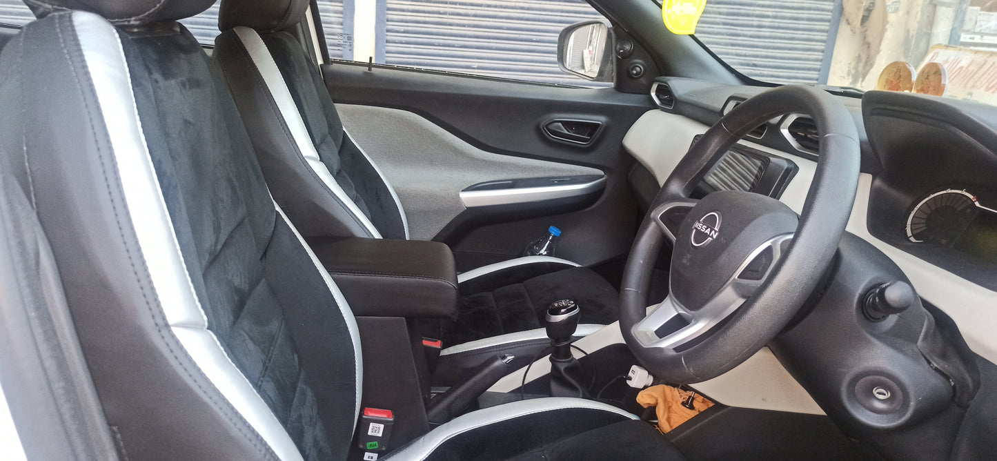 Nissan magnite proper Wooden Armrest Black