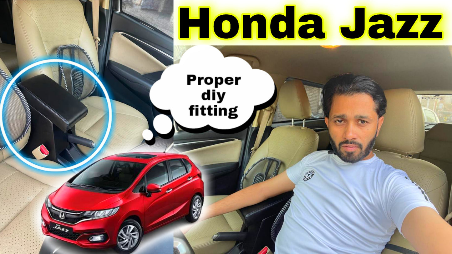 Honda Jazz proper Wooden Armrest Black