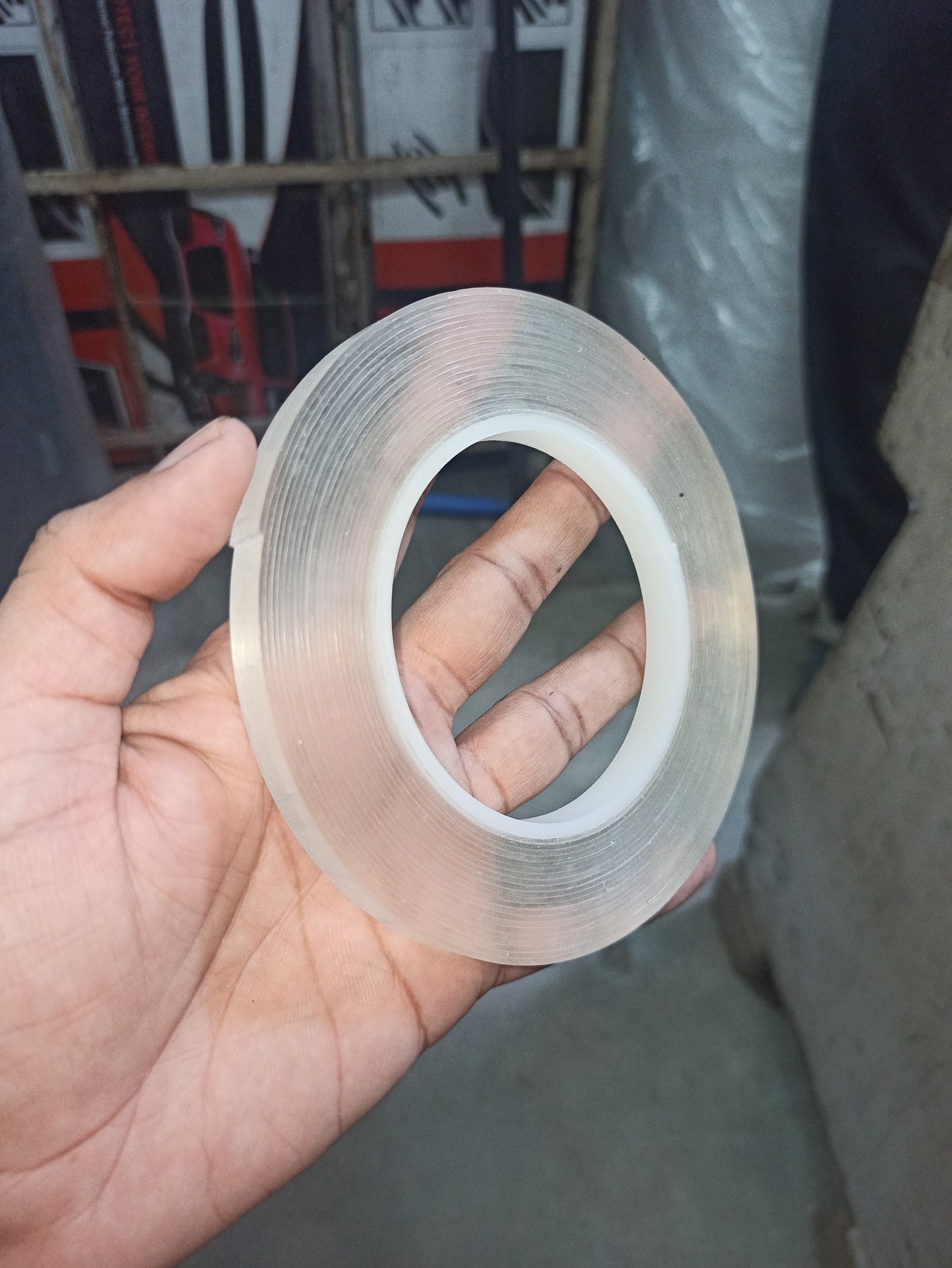 Double Sided Tape Clear 10 mm Roll