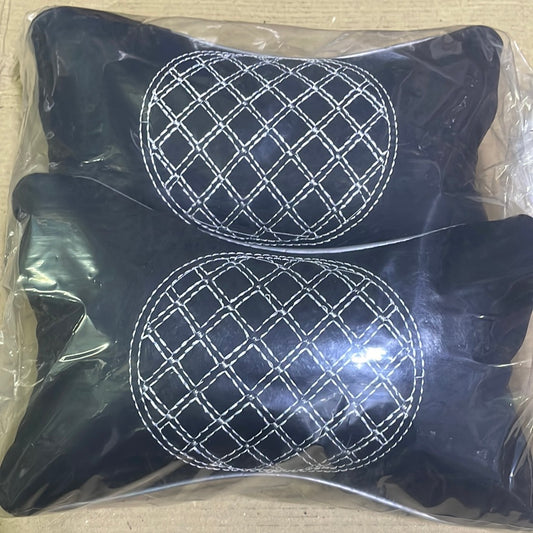 Car Neck rest pillow silver black set of 2 pcs for any Car