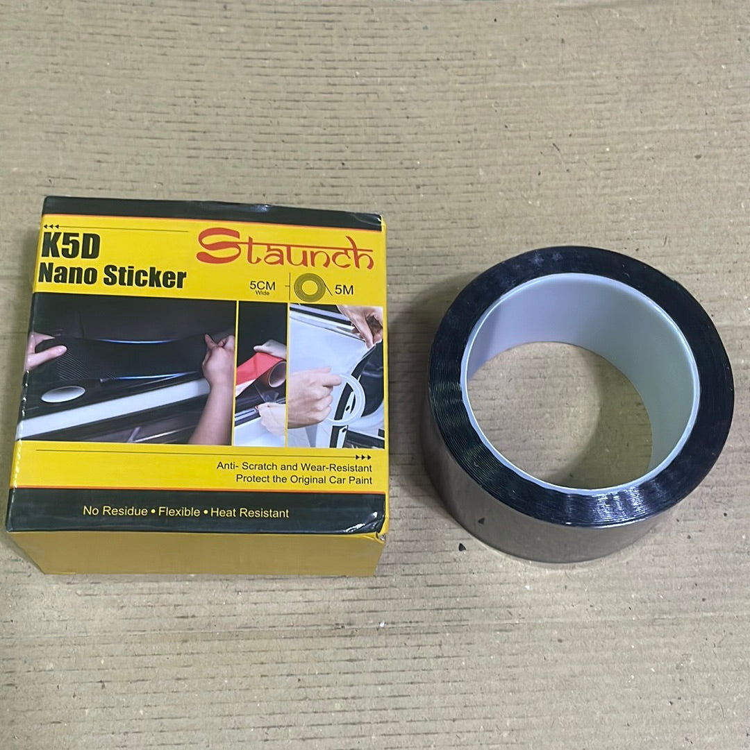 Carbon fibre Tape for any Car black Carbon 5mtrs roll