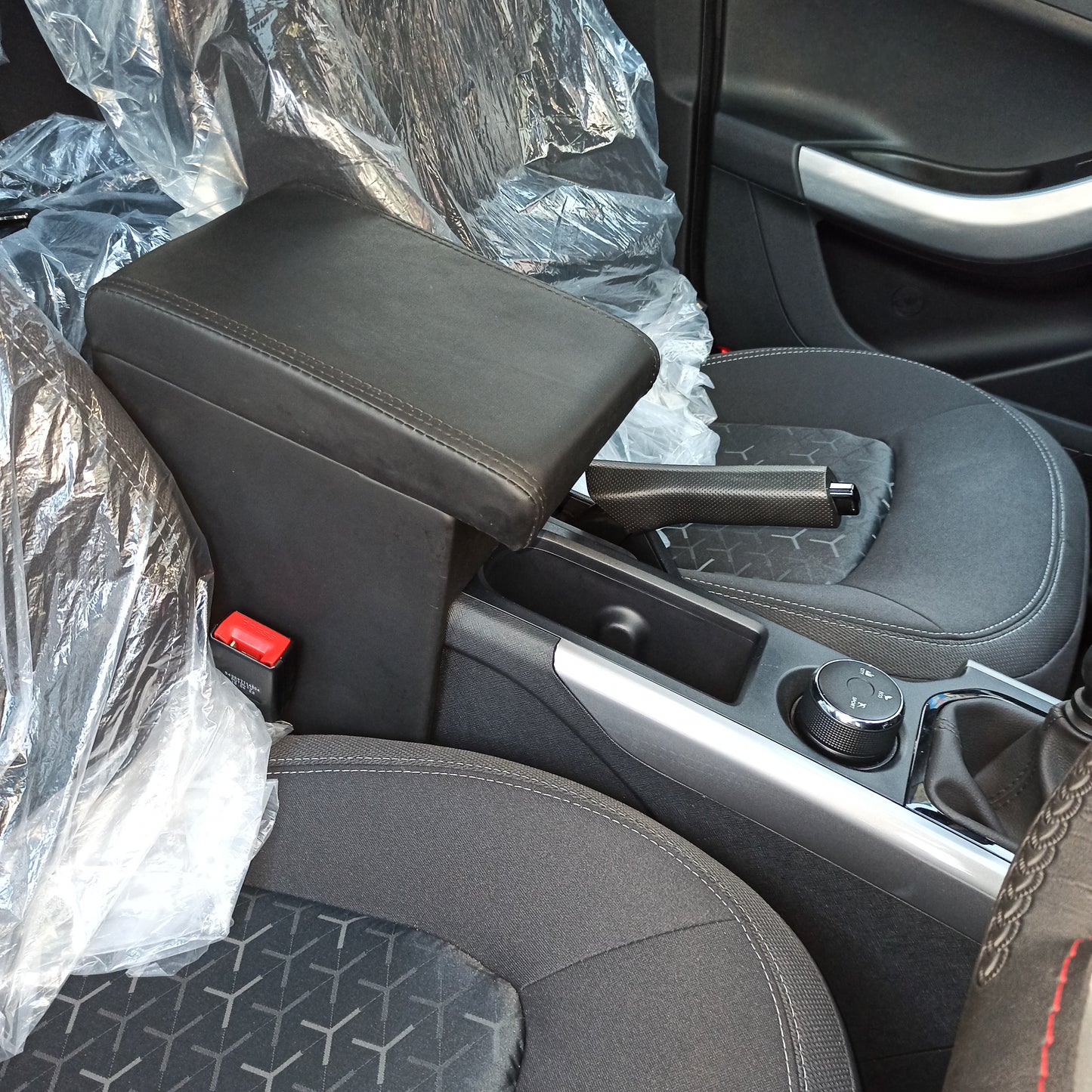 Tata Nexon proper Wooden Armrest Black