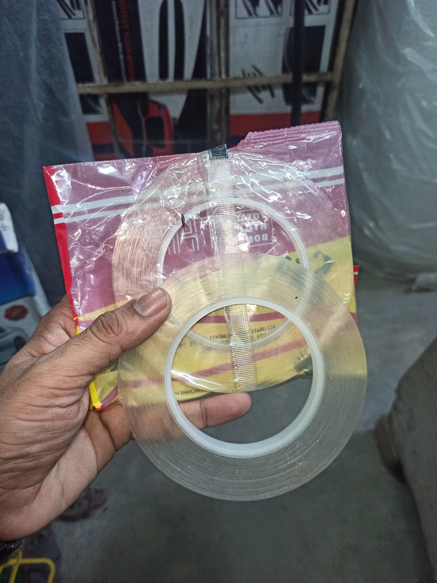 Double Sided Tape Clear 10 mm Roll bundle offer for 2 rolls